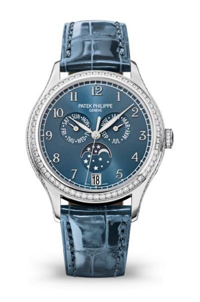 Buy Patek Philippe Replica Complications Diamond Blue Dial Watch 4947G-001